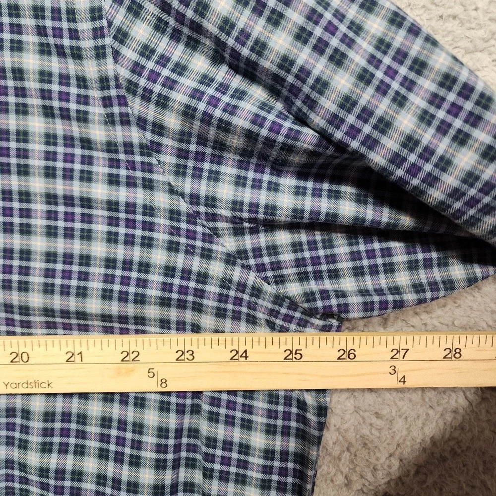 Polo Ralph Lauren Oxford‎ Mens Long Sleeve Blue Plaid Size XL
